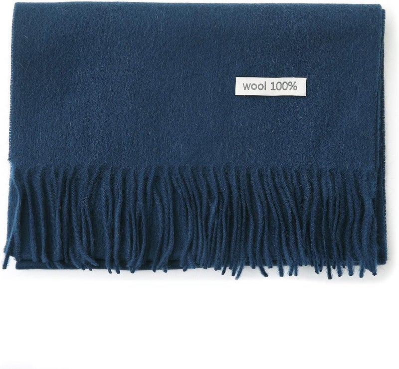 linişte 100% Wool Scarf - Men and Women Winter Warm Soft Luxurious Solid Colors Gift Box - Image 2